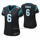 Camiseta NFL Game Mujer Carolina Panthers Taylor Heinicke Negro