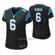 Camiseta NFL Game Mujer Carolina Panthers Taylor Heinicke Negro