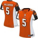 Camiseta NFL Game Mujer Cincinnati Bengals McCarron Naranja
