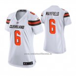 Camiseta NFL Game Mujer Cleveland Browns Baker Mayfield Blanco