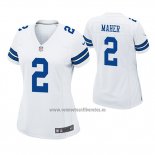 Camiseta NFL Game Mujer Dallas Cowboys Brett Maher Blanco
