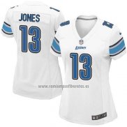 Camiseta NFL Game Mujer Detroit Lions Jones Blanco
