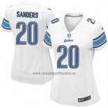 Camiseta NFL Game Mujer Detroit Lions Sanders Blanco