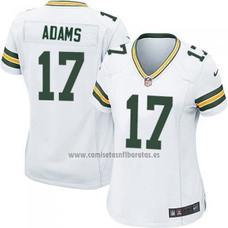 Camiseta NFL Game Mujer Green Bay Packers Adams Blanco