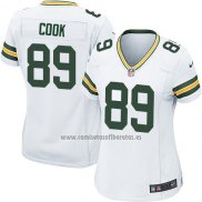 Camiseta NFL Game Mujer Green Bay Packers Cook Blanco