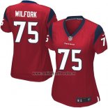 Camiseta NFL Game Mujer Houston Texans Wilfork Rojo