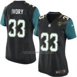 Camiseta NFL Game Mujer Jacksonville Jaguars Ivory Negro