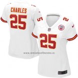 Camiseta NFL Game Mujer Kansas City Chiefs Charles Blanco