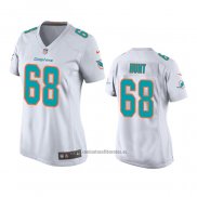 Camiseta NFL Game Mujer Miami Dolphins Robert Hunt Blanco