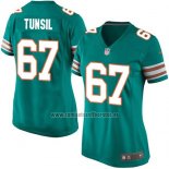 Camiseta NFL Game Mujer Miami Dolphins Tunsil Verde Oscuro