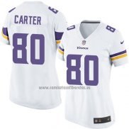 Camiseta NFL Game Mujer Minnesota Vikings Carter Blanco