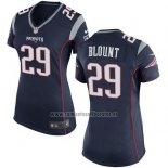 Camiseta NFL Game Mujer New England Patriots Blount Negro