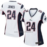 Camiseta NFL Game Mujer New England Patriots Jones Blanco