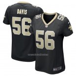 Camiseta NFL Game Mujer New Orleans Saints Demario Davis Negro