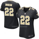Camiseta NFL Game Mujer New Orleans Saints Ingram Negro