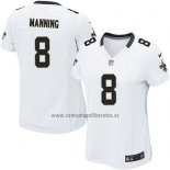 Camiseta NFL Game Mujer New Orleans Saints Manning Blanco