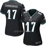 Camiseta NFL Game Mujer Philadelphia Eagles Carmichael Negro