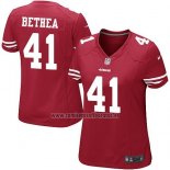 Camiseta NFL Game Mujer San Francisco 49ers Bethea Rojo