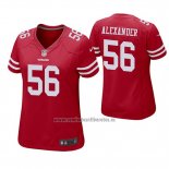 Camiseta NFL Game Mujer San Francisco 49ers Kwon Alexander Rojo