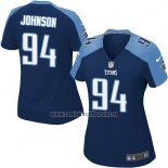Camiseta NFL Game Mujer Tennessee Titans Johnson Azul Oscuro