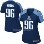 Camiseta NFL Game Mujer Tennessee Titans Woods Azul Oscuro