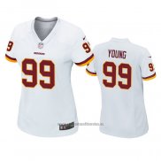 Camiseta NFL Game Mujer Washington Commanders Chase Young Blanco