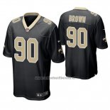 Camiseta NFL Game New Orleans Saints Malcom Brown Negro