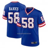 Camiseta NFL Game New York Giants Carl Banks Classic Retired Azul