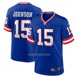 Camiseta NFL Game New York Giants Collin Johnson Classic Azul