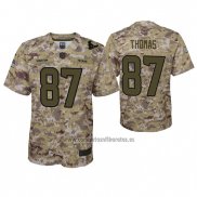 Camiseta NFL Game Nino Houston Texans Demaryius Thomas Camuflaje 2018 Salute To Service