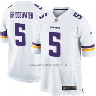 Camiseta NFL Game Nino Minnesota Vikings Briogewater Blanco