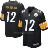 Camiseta NFL Game Nino Pittsburgh Steelers Bradshaw Negro