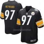 Camiseta NFL Game Nino Pittsburgh Steelers Heyward Negro