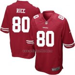 Camiseta NFL Game Nino San Francisco 49ers Rice Rojo