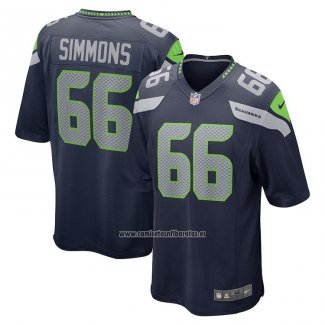 Camiseta NFL Game Seattle Seahawks Jordan Simmons Azul