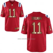 Camiseta NFL Gold Game New England Patriots Edelman Rojo