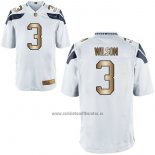 Camiseta NFL Gold Game Seattle Seahawks Wilson Blanco