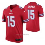 Camiseta NFL Legend Buffalo Bills John Brown 15 Color Rush Rojo