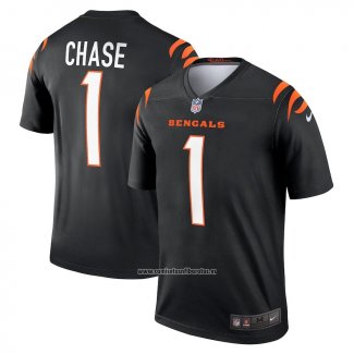 Camiseta NFL Legend Cincinnati Bengals Ja Marr Chase Negro