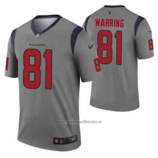 Camiseta NFL Legend Houston Texans Kahale Warring Inverted Gris