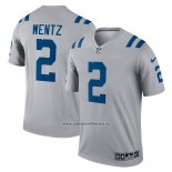 Camiseta NFL Legend Indianapolis Colts Carson Wentz Inverted Gris
