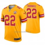 Camiseta NFL Legend Kansas City Chiefs 22 Juan Thornhill Inverted Oro