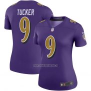 Camiseta NFL Legend Mujer Baltimore Ravens Justin Tucker Violeta