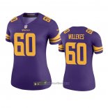 Camiseta NFL Legend Mujer Minnesota Vikings Kenny Willekes Violeta Color Rush
