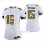 Camiseta NFL Legend Mujer New Orleans Saints Brandon Marshall Blanco Color Rush