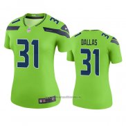 Camiseta NFL Legend Mujer Seattle Seahawks Deejay Dallas Verde