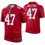 Camiseta NFL Legend New York Giants 47 Alec Ogletree Inverted Rojo