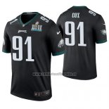 Camiseta NFL Legend Philadelphia Eagles Fletcher Cox Negro Super Bowl Lii Champions Color Rush