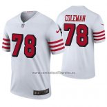Camiseta NFL Legend San Francisco 49ers Shon Coleman Blanco Color Rush