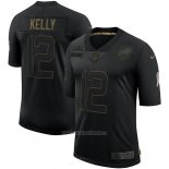 Camiseta NFL Limited Buffalo Bills Kelly 2020 Salute To Service Negro